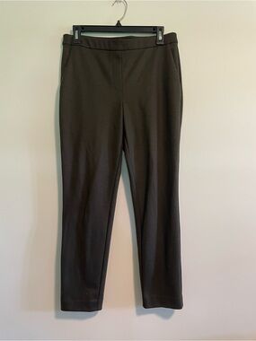 Theory women’s charcoal 89% virgin wool pants trousers size 4